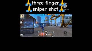 🙏three finger🙏 sniper shot🙏freefire shrotsfeed music sniper [upl. by Dedric]