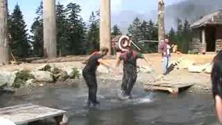 Lumberjack Show  Log Rolling Competition [upl. by Deegan]