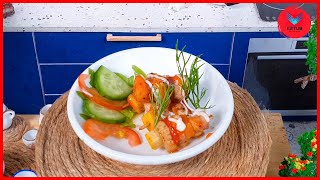 Make juicy chicken and colorful vegetables and grilled to perfection  Skewered chicken skewers [upl. by Esdras]