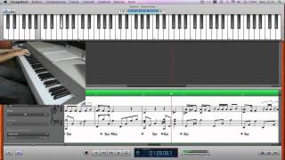 Noemi e Fiorella Mannoia  Lamore si odia piano cover  notation view [upl. by Avlis235]