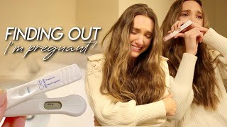 FINDING OUT I’M PREGNANT  Raw amp Emotional Reaction [upl. by Mccready220]