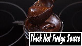 How to make a quick easy thick hot fudge sauce [upl. by Modnarb475]