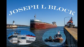 Its a Talkative Ship Today The Joseph L Block Comes into Duluth with a lot on its mind And for Ore [upl. by Krawczyk394]