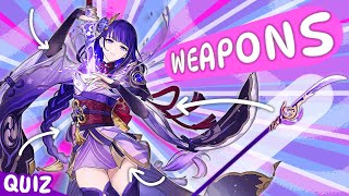 Guess your Main only by Signature Weapon Genshin Impact Quiz [upl. by Guerin938]