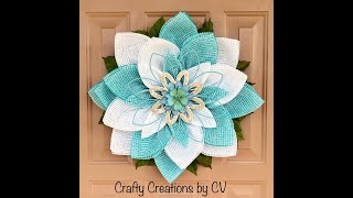 DOUBLE DEAN MICHAEL PETAL FLOWER TUTORIALCRAFTY CREATIONS BY CV [upl. by Calida]