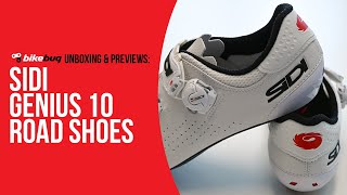 Sidi Genius 10 Shoes Unboxing  Bikebug [upl. by Nnil]