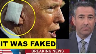 SENSATIONAL MSNBC CLAIM TRUMPS EAR BANDAGE IS FAKE [upl. by Montague]