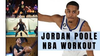 Jordan Poole FULL NBA WORKOUTTRAINING  The Smoothest Game In The League NBA [upl. by Orimar]