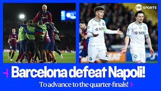 Barcelonas young stars dominate Napoli to secure their Champions League quarterfinal spot 🙌 [upl. by Ahsya922]