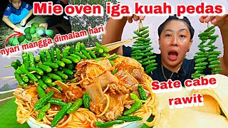 RANDOM ❗CARI MANGGA DIMALAM HARI  MAKAN MIE OVEN IGA KUAH PEDAS SATE CABE [upl. by Oliric165]