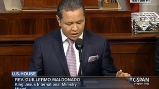 Pastor Guillermo Maldonado Offers the Opening Prayer for the US House of Representatives [upl. by Ytineres]