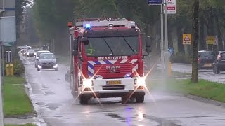 Brandweer politie en Sanquin Bloedvoorziening met spoed in Gorinchem [upl. by Atimad752]