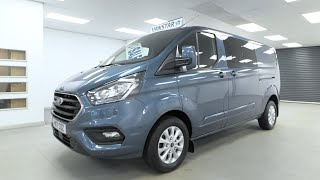 Ford Transit Custom 320 Metallic Chrome Blue Limited Edition Automatic Crewcab  HN71 SDZ  VanStar [upl. by Henrieta]