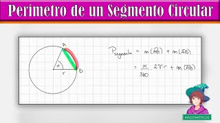 ¿Cómo Calcular el Perimetro de un Segmento Circular [upl. by Otilesoj]