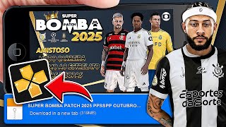 🚨 BOMBA PATCH 2025 PPSSPP DOWNLOAD MEDIAFIRE LINK DIRETO 100 ATUALIZADO NO CELULAR ✅ PES 2024 [upl. by Eedak737]