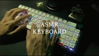 asmr my brand new keyboard  PoppyCreamy tactile switch [upl. by Ajiat]