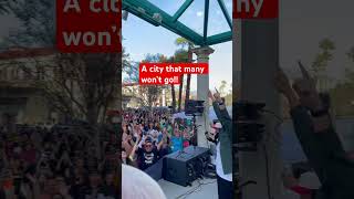 Thousands in downtown San Bernardino for Jesus 🚨🤯 revival jesus worship [upl. by Zeeba]