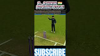 R Ashwin bowling style 🤩🔥Bowling actionrc24 shorts cricket [upl. by Kcorb]