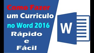 CURRICULO PRONTO WORD – 2019  RÁPIDO E FÁCIL [upl. by Dermot]