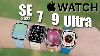 Apple Watch 9 vs Series 8  7  Ultra 2  SE  Welche lohnt sich mehr KAUFBERATUNG 2023 [upl. by Yehs466]