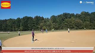 Live Cricket Match  Brusters Briskly Bunch vs All Coverage Mavericks  19Oct24 1015 AM 16 overs [upl. by Nnahs60]