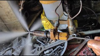 how to repair injector Perkins 27kva generator  mf 240 tractor injector repair [upl. by Lacombe]