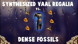 Crafting INSANE Vaal Regalia With DENSE FOSSILS 🔥 Path of Exile Synthesis League [upl. by Lenaj]