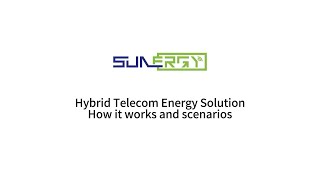 Hybrid Telecom Energy Solution  How It Works and Scenarios  Sunergy Technology [upl. by Nerrual607]