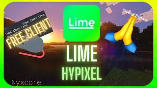 FREE Lime Client On Hypixel CONFIG Lazy Edit Montage [upl. by Ehsom]