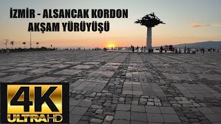 İZMİR  ALSANCAK KORDON AKŞAM YÜRÜYÜŞ TURU 4K [upl. by Gretel227]