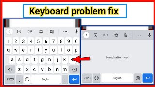 keyboard problem  keyboard handwrite here problem  keyboard nahi aa raha hai [upl. by Nileuqay754]