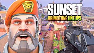 BEST Brimstone Lineups for SUNSET in Valorant [upl. by Boeschen]