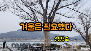 시 낭송겨울은 필요했다성강숙 겨울나기 힐링시 [upl. by Lekim972]