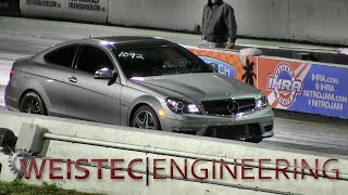 C63 AMG  Supercharged  Before and After 30 L Supercharger  14 Mile Testing  Road Test TV ® [upl. by Lalla]