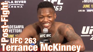 Terrance McKinney INJURES leg during Victory Celebration  UFC 263 Post [upl. by Yniatirb]