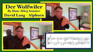 Der Wolfwiler by HJ Sommer David Lang Alphorn [upl. by Yerffej]