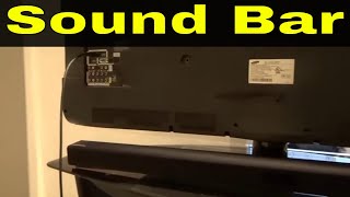 How to connect your Soundbar to an external device using an Optical Cable  Samsung US [upl. by Bryan]