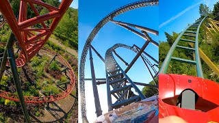 Every Roller Coaster at Djurs Sommerland in Denmark 4K Multi Angle POVs [upl. by Adran]