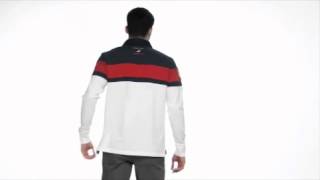 Nautica  HH LS Striped Polo SKU8058911 [upl. by Suhcnip]