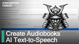 OpenAI Whisper API  Creating Audiobooks with Text to Speech  Unscripted Coding [upl. by Kallman654]