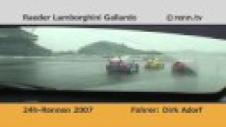 24h Nordschleife Raeder Gallardo Dirk Adorf renntv [upl. by Arag]