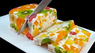 Nur Milch und Obst Leckeres und gesundes Dessert ohne Gelatine und Backen in 5 Minuten 🔝 3 Rezepte [upl. by Zinnes]