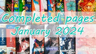 Completed Pages  January 2024 [upl. by Irahcaz352]