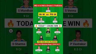 IN W vs PK W Dream11 Prediction  India Women Pakistan vs Women Dream11 Prediction  Indw vs Pakw [upl. by January]