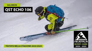 Salomon QST ECHO 106  NeveItalia  Ski Test  20232024 [upl. by Eegnat]