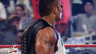 The Rock Entrance After Backlash 2000 As The New WWE Champion Huge Pop  RAW IS WAR [upl. by Aratahc]