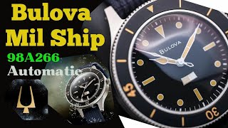 Bulova Mil Ship Special Edition Nato 98A266 Automatic [upl. by Katonah701]