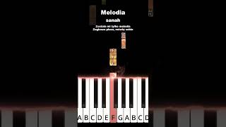 Melodia  sanah piano pianino tutorial muzyka foryou shorts [upl. by Dickens]