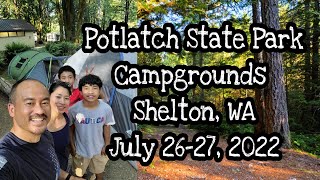 Family Camping at Potlatch State Park Campgrounds [upl. by O'Reilly]