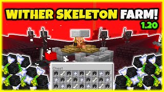 BEST WITHER SKELETON FARM EVER NO SPAWN PROOFING 60 SKULLSH In Minecraft Bedrock 120 [upl. by Jule22]